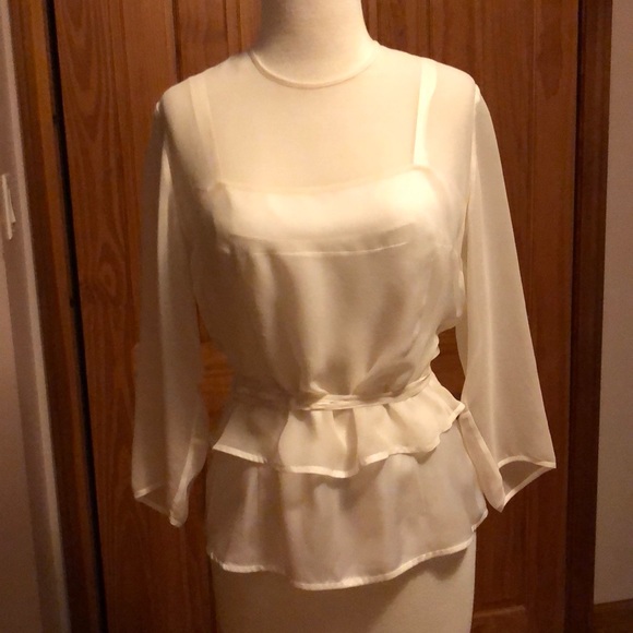 Morgane Le Fay Tops - Morgane Le Fay saber silk blouse with silk cami M